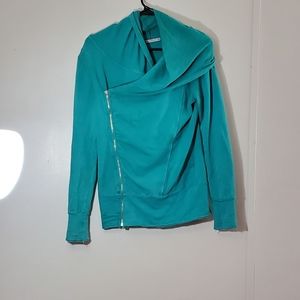 Activewear side zipup sweater